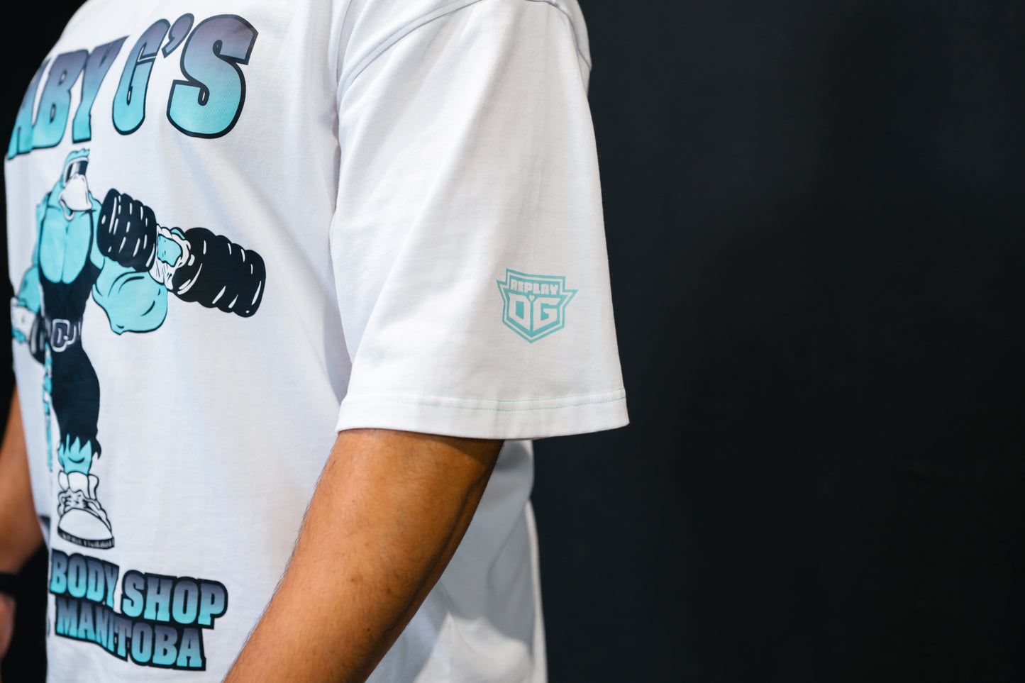 Gradient T- Shirt in Tiffany Blue