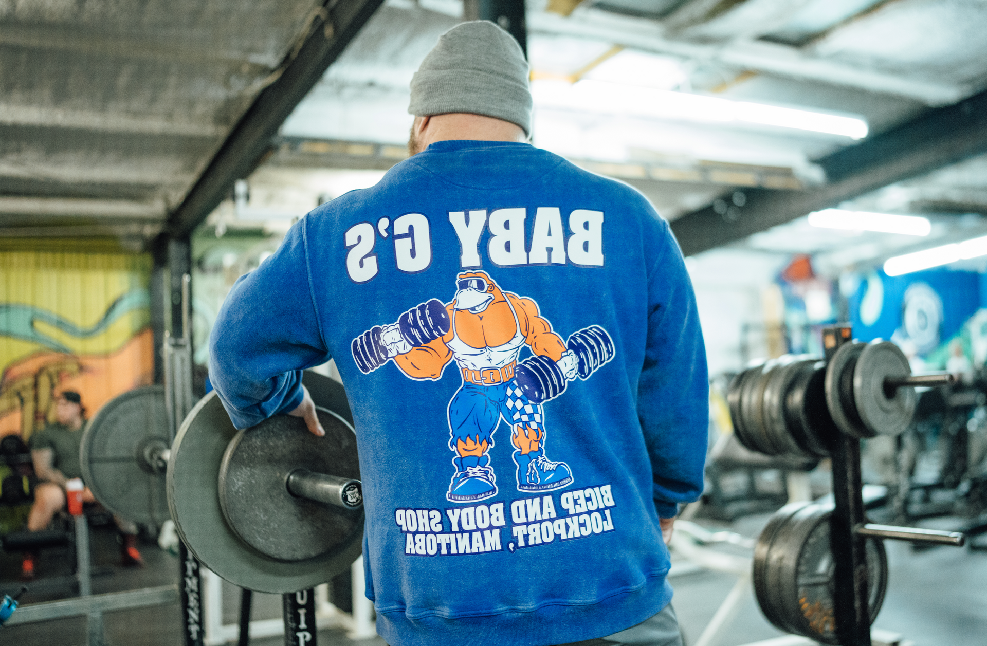 Baby G's Bicep & Body Shop in acid washed Navy Blue – Baby G's Apparel